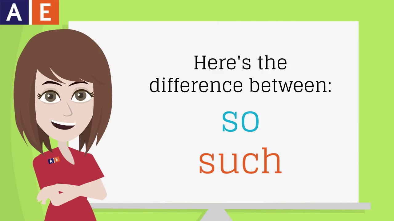 Commonly Confused Words - So and Such