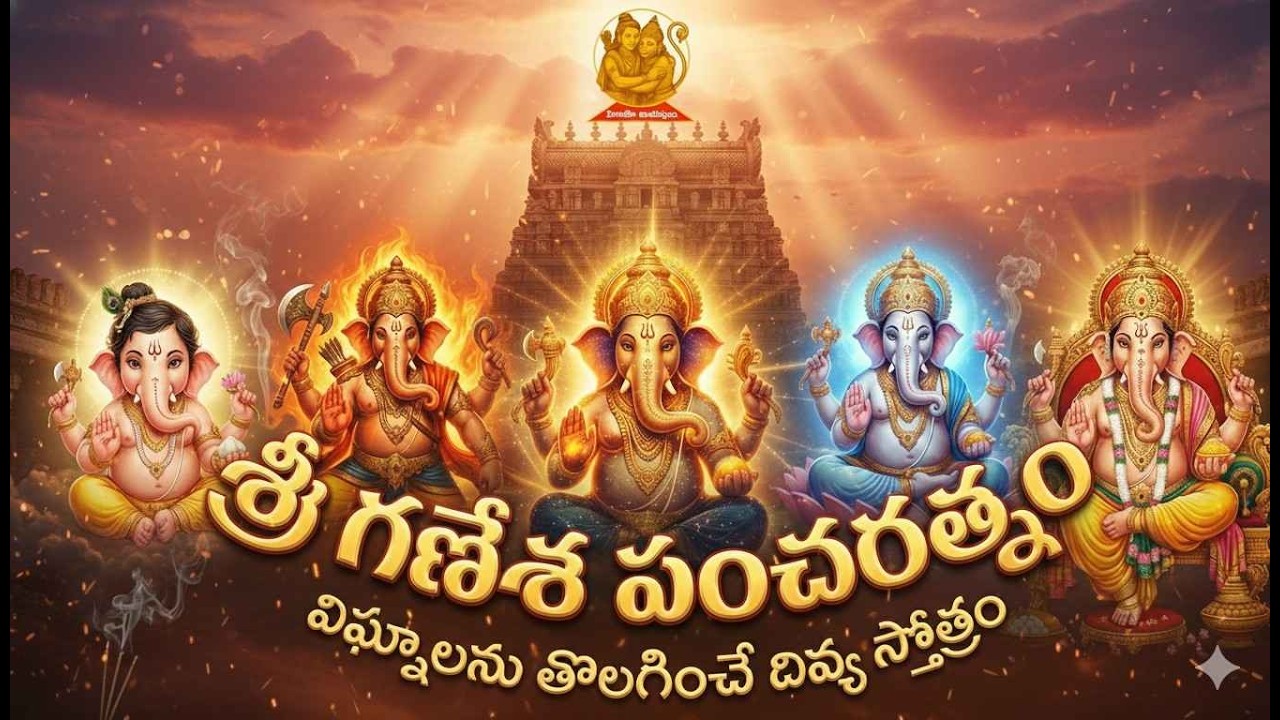 శ్రీ గణేశ పంచరత్నం | విఘ్నాలను తొలగించే దివ్య స్తోత్రం | Powerful Ganesha Chant | Hindu Banduvulu