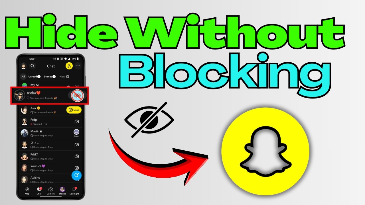 Hide Someone on Snapchat Without Blocking (Easy Trick) 👻📱