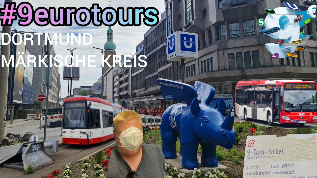 VOOR MAAR 9 EURO EEN MAAND LANG OV IN DUITSLAND?! | Dortmund en het Märkische Kreis #9euroticket