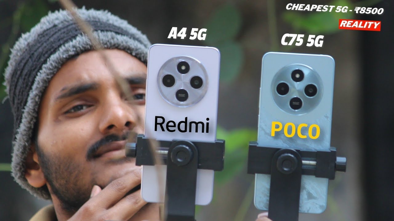 Poco C75 5G vs Redmi A4 5G : Comparison & Test.