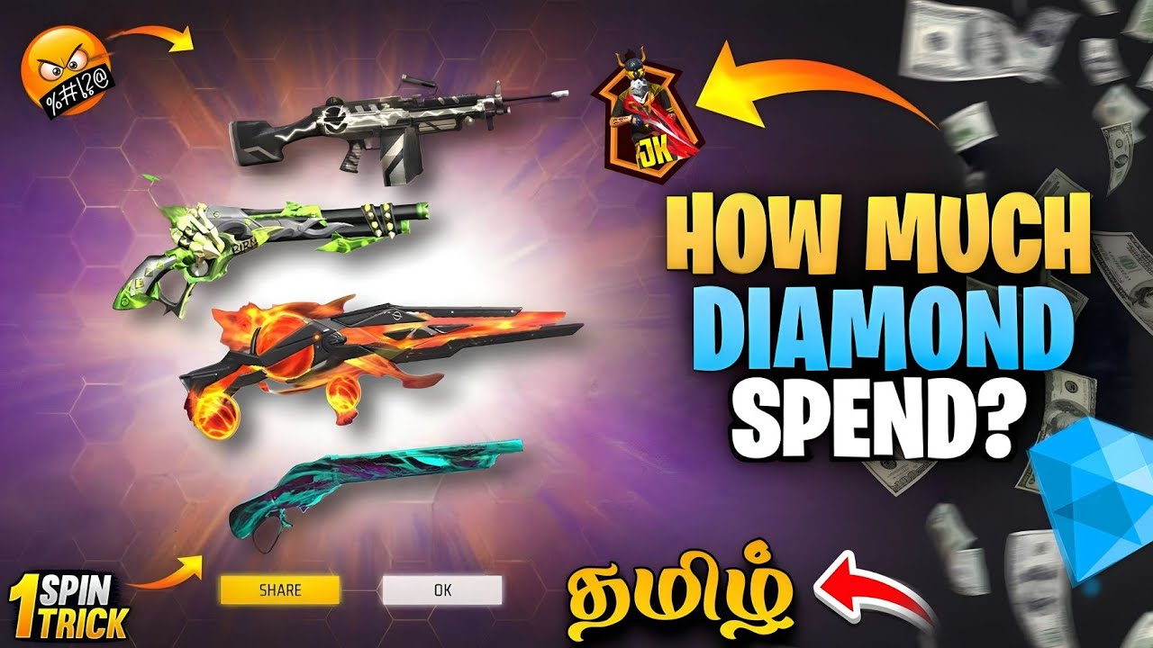 M1887 X M249 RING EVENT FREE FIRE || 10,000 💎 DIAMONDS GONE || FREE FIRE NEW EVENT TODAY 