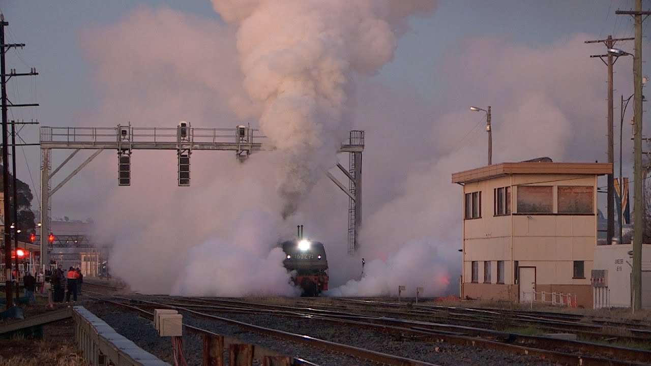 Australian steam locomotive Garratt 6029 - Junee to Goulburn- June 2015