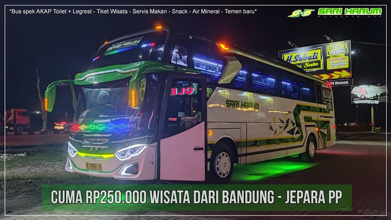 TRIP MANIA GOES TO JEPARA AUTO MENGULAR 🐍 || BUS SARI HARUM BANDUNG - JEPARA