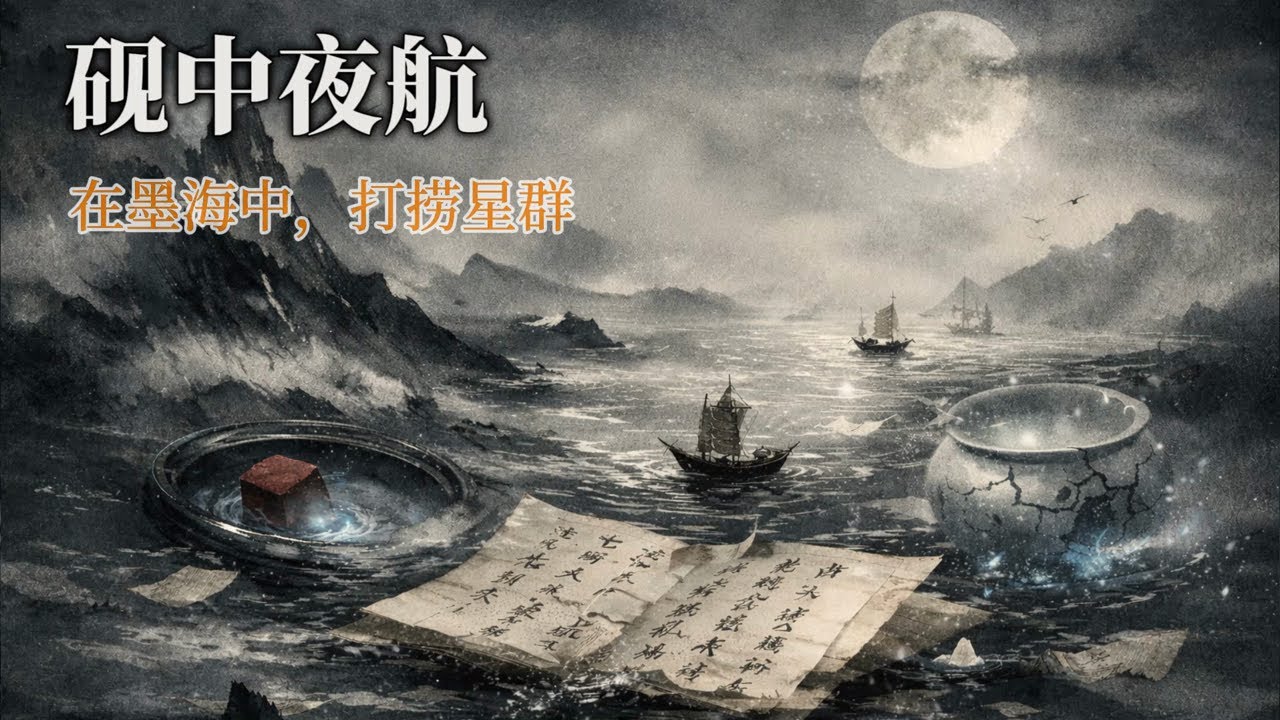 《砚中夜航》｜在墨海中打捞星群｜水墨诗性 · 当代国风｜Chinese Ink Aesthetic · Experimental Poetry Music