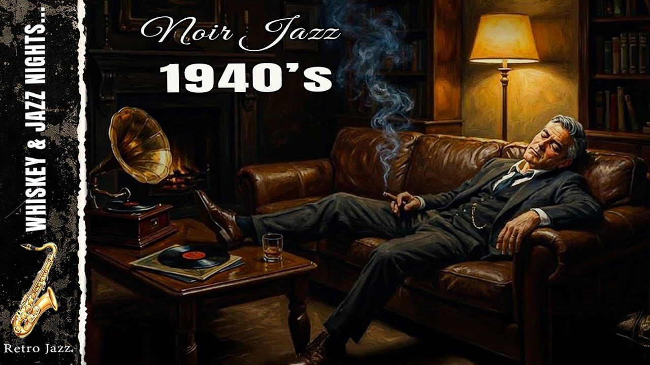 Midnight Retro Jazz 🎷 Smooth Saxophone for Late Night Reflections (1940s Noir Mood)