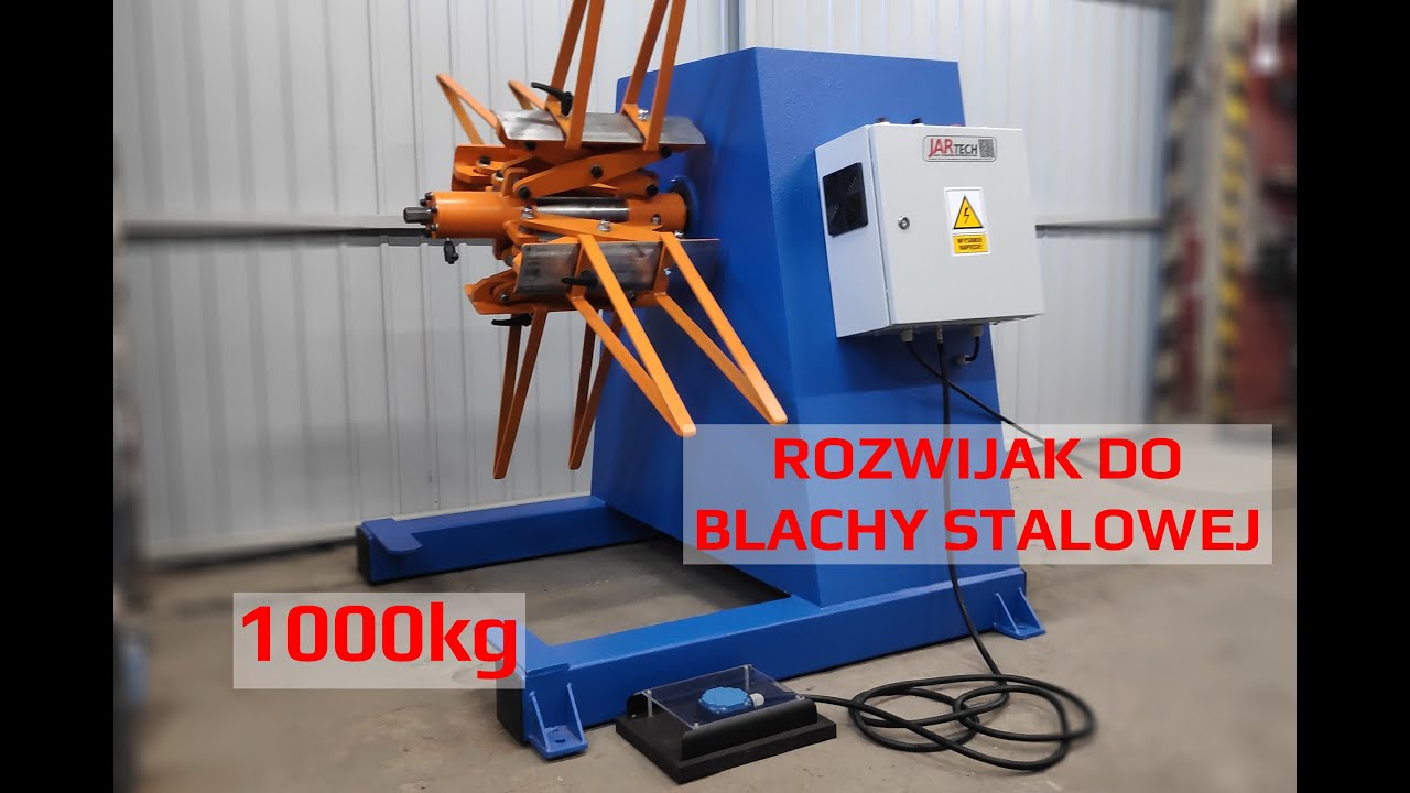 Rozwijak do blachy w kręgu 1000kg - 400mm