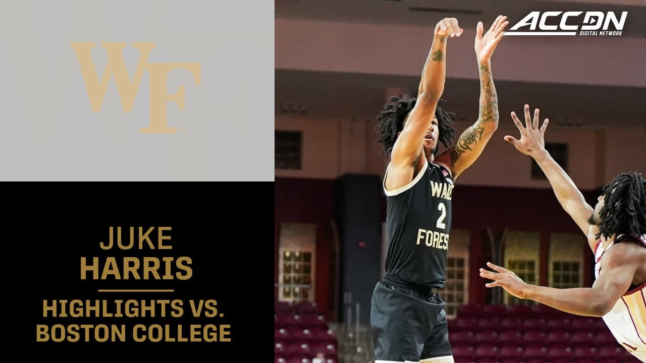 Wake Forest Guard Juke Harris&nbsp;Highlights vs. Boston College