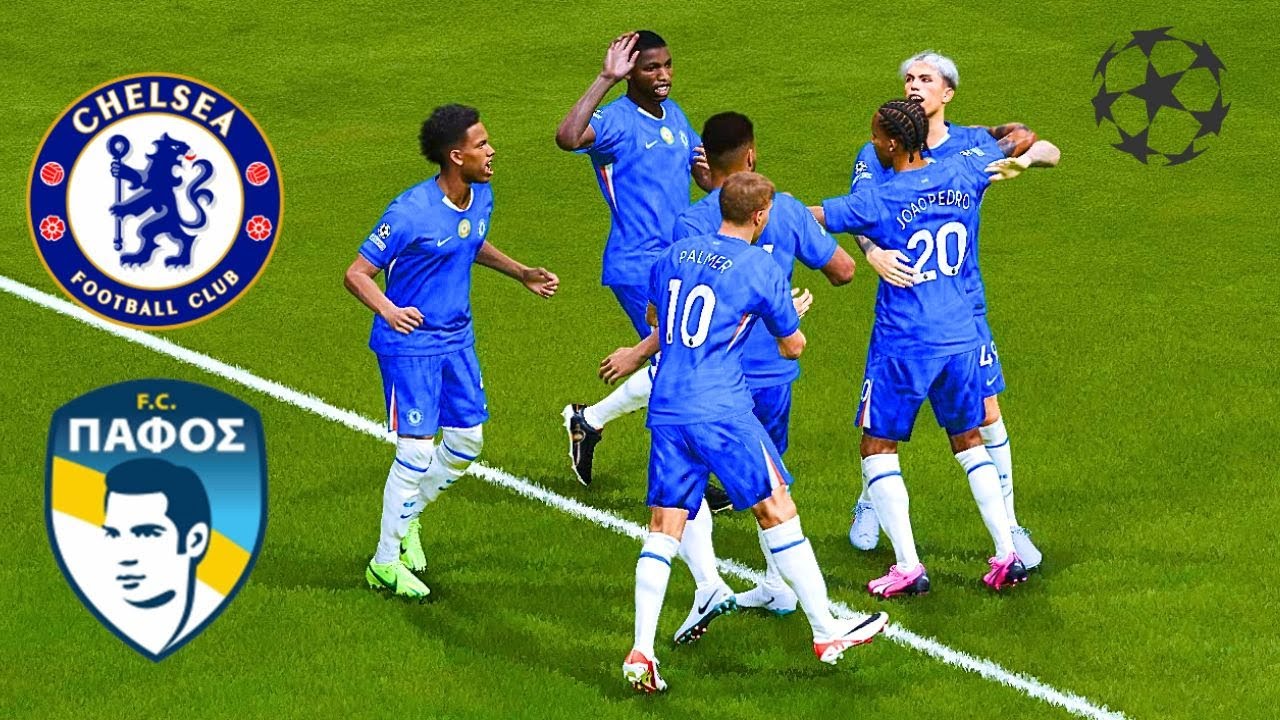 Chelsea vs Paphos | Joao Pedro scores🔥| UCL 2026 Gameplay!