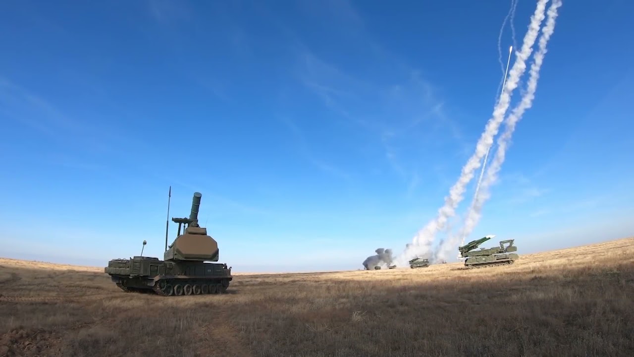 Russian Air Defense (Tor-M2, Buk-M3, & S-300V4) Drill Involving Multiple System Simultaneous Firings