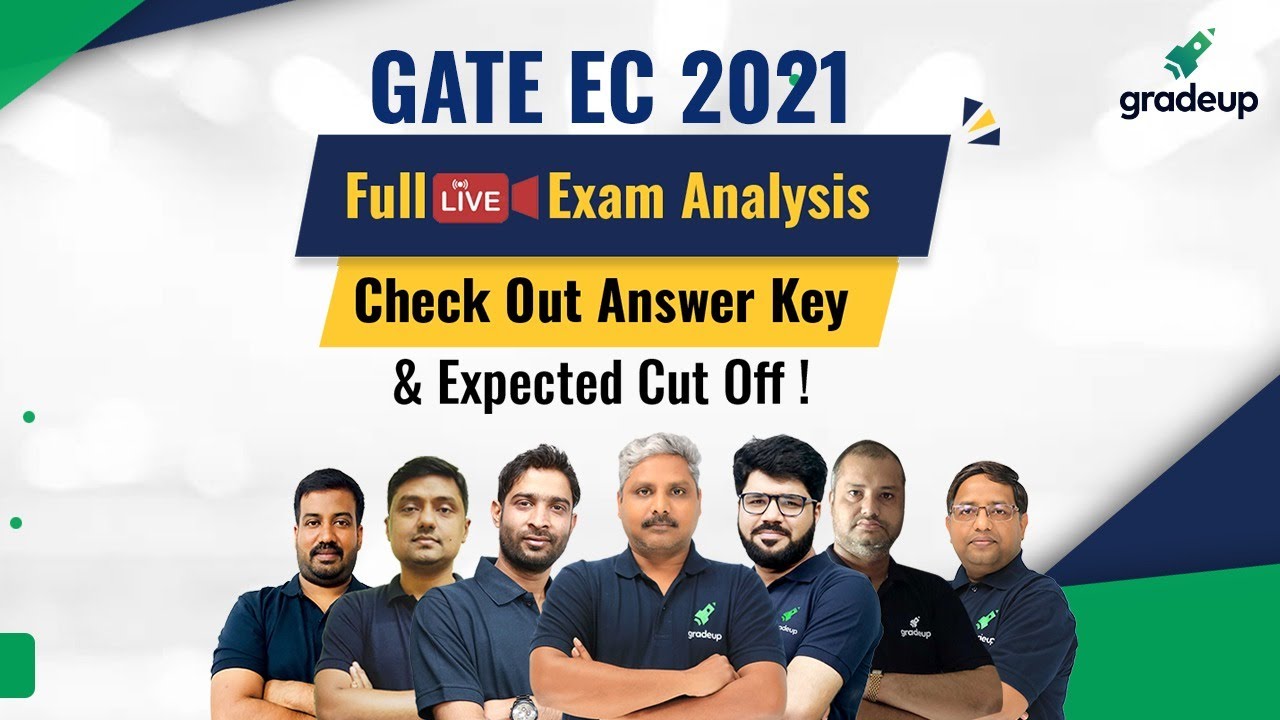 GATE 2021 Electronics Full Exam Analysis & Answer Key | Live 7th Feb Shift 2 | Do not Miss!! Gradeup