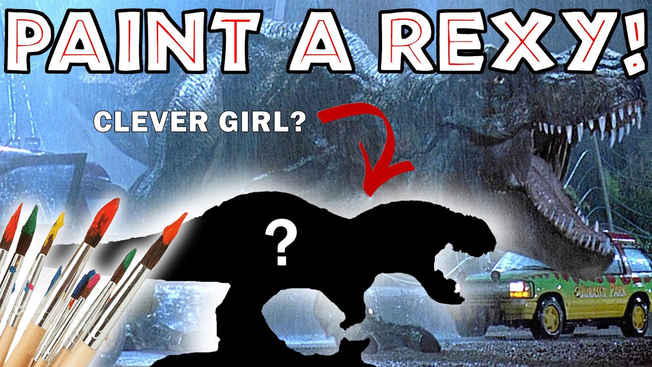 How to paint a Miniature Jurassic Park T-Rex