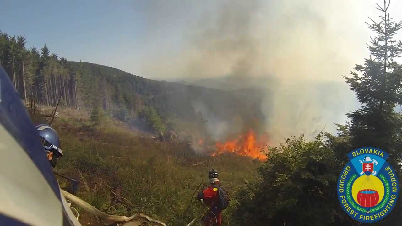 Požiar lesa Betliar / Forest Fire Betliar GoPro Hero 3 HD