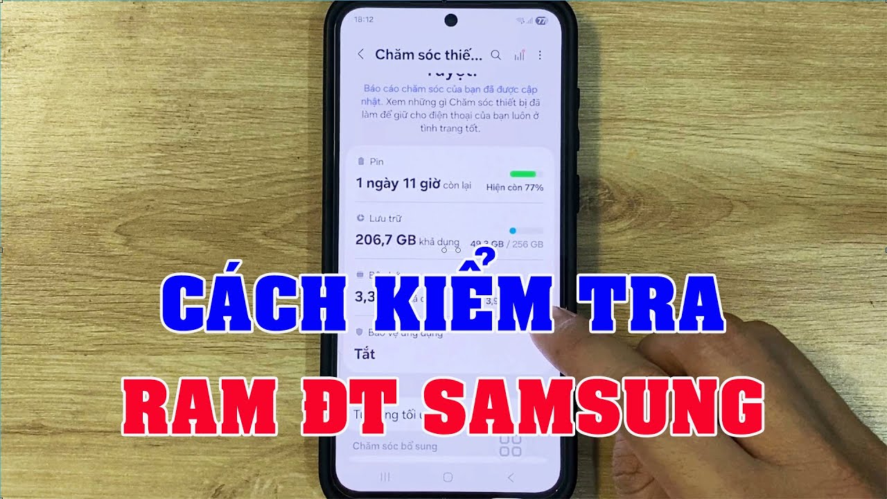 How to check Samsung phone RAM