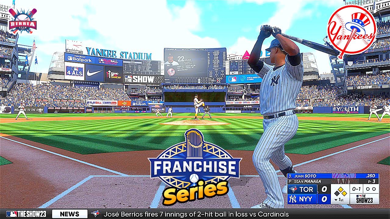 MLB The Show 23 New York Yankees vs Toronto Blue Jays | Franchise Series - Gameplay 60fps HD