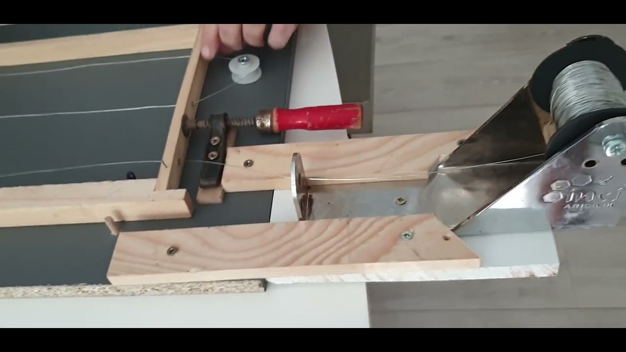 filer et tendre facilement ses cadres de ruches . fabrication planche de filage