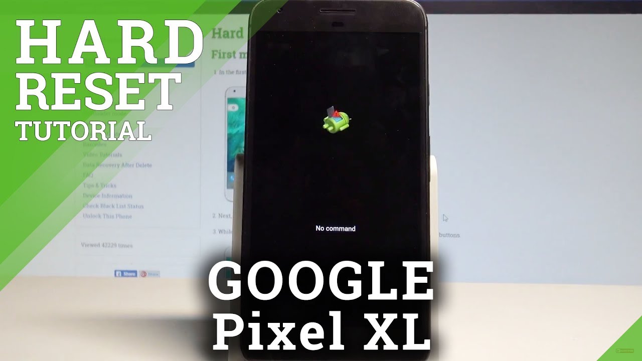 Как выполнить полный сброс настроек GOOGLE Pixel XL — обойти блокировку экрана / удалить данные с...