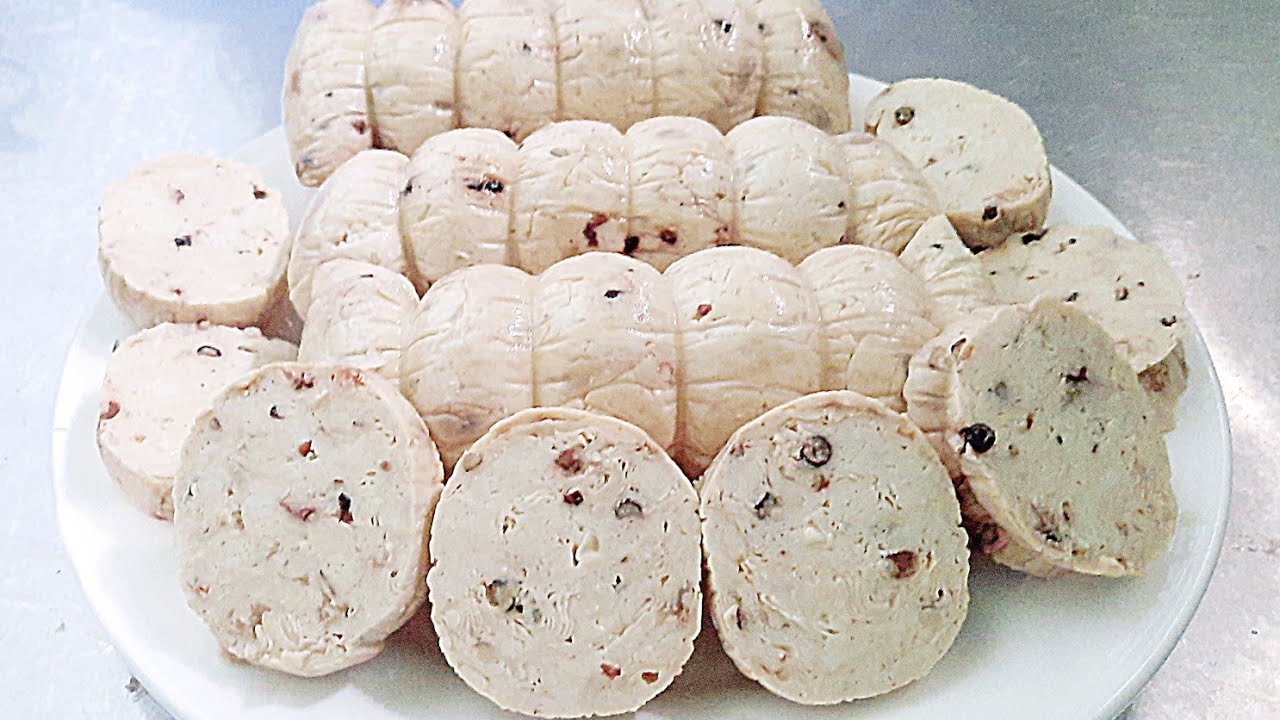 Chả chay- cách làm chả lụa chay dai mềm thơm ngon cực kì đơn giản #115