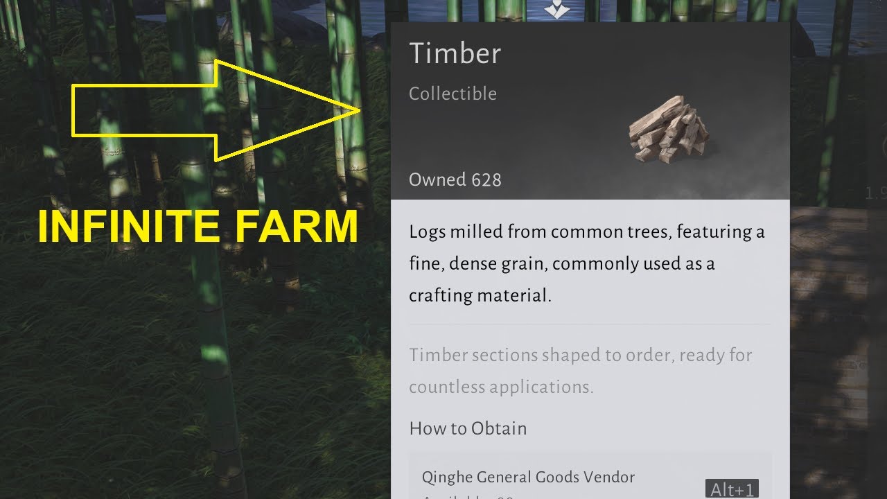 INFINITE Timber FARM METHOD GUIDE in Where Winds Meet