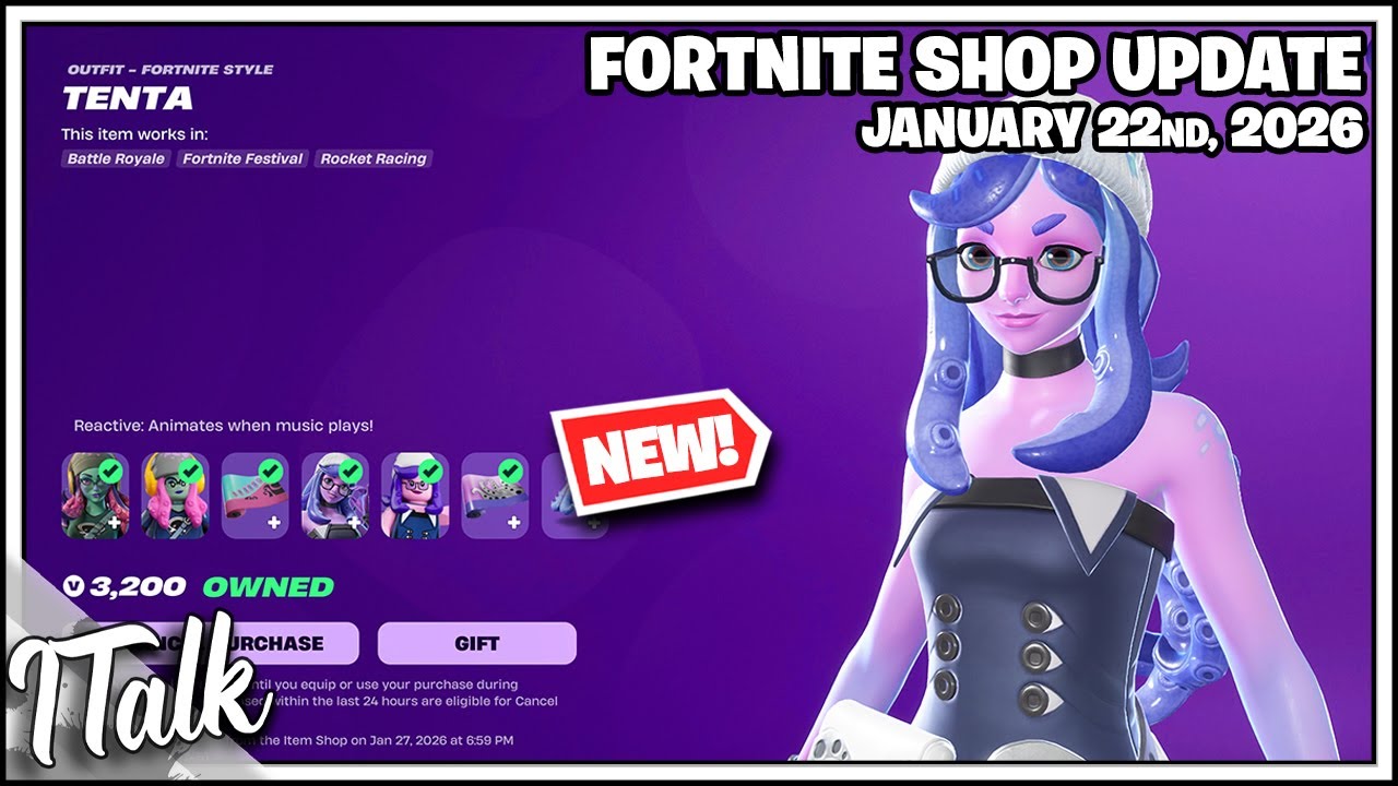Fortnite Shop *NEW* PSYONIC INK BUNDLE! [January 22nd, 2026] (Fortnite Chapter 7)