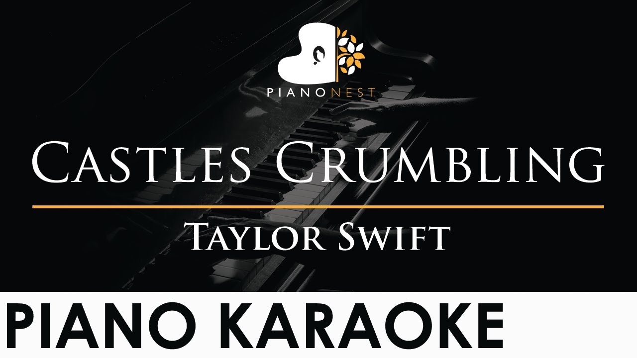 Taylor Swift - Castles Crumbling - Piano Karaoke Instrumental Cover with Lyrics