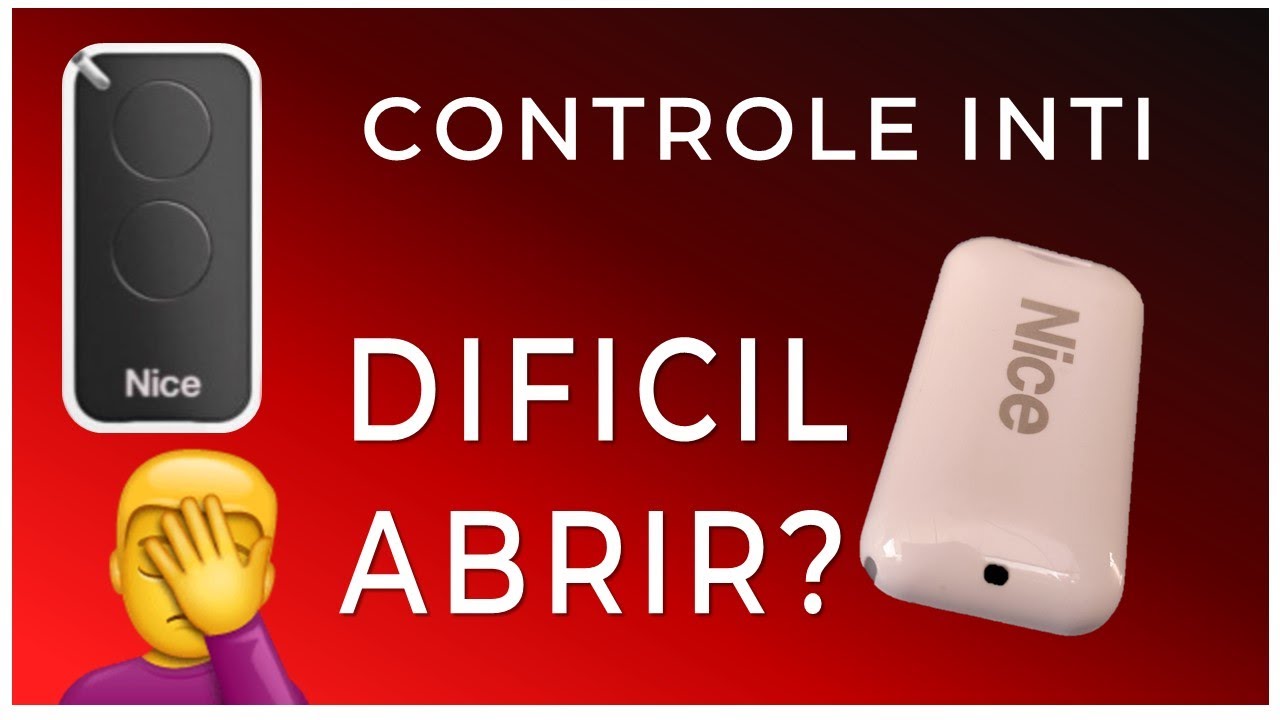 COMO ABRIR o CONTROLE INTI NOVO, QUASE QUEBREI o CONTROLE, RESOLVIDO!!!