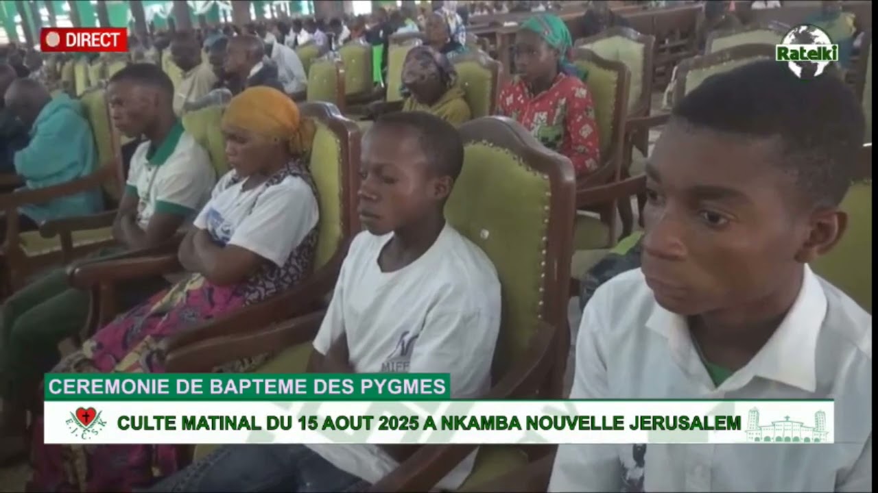 LES PYGMÉES BAPTISÉS À NKAMBA NOUVELLE JERUSALEM LE 15 AOÛT 2025