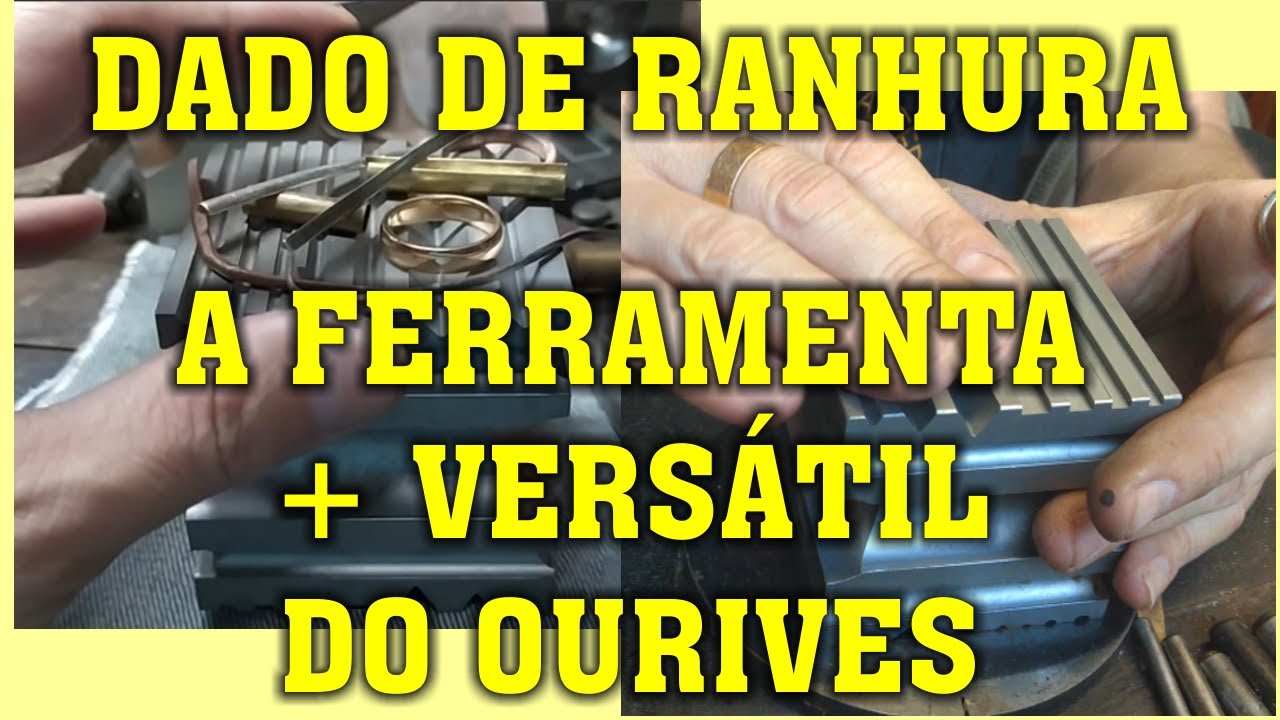 O que é e pra que serve o DADO DE RANHURA DE OURIVES (dado rego ou dado chanfrado)