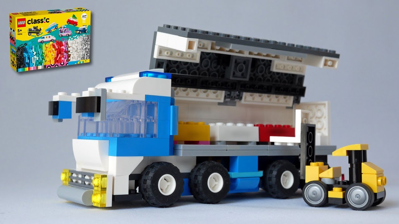 How to Build a Wing Body Truck and forklift with LEGO Classic 11036 – Fun and Easy! (Alternate)