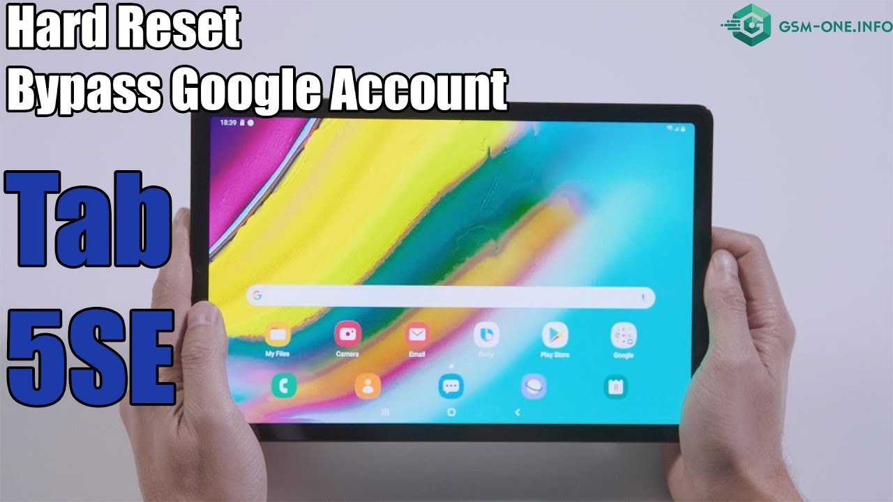 SAMSUNG Galaxy Tab 5SE Hard Reset & Bypass Google Account