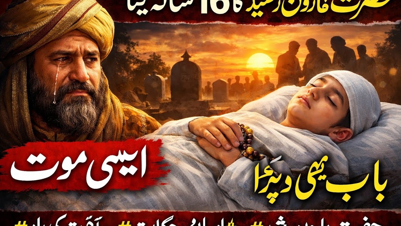 Emotional Islamic Story | Son of Haroon Rasheed (RA) | Powerful Reminder of Akhirah🔹