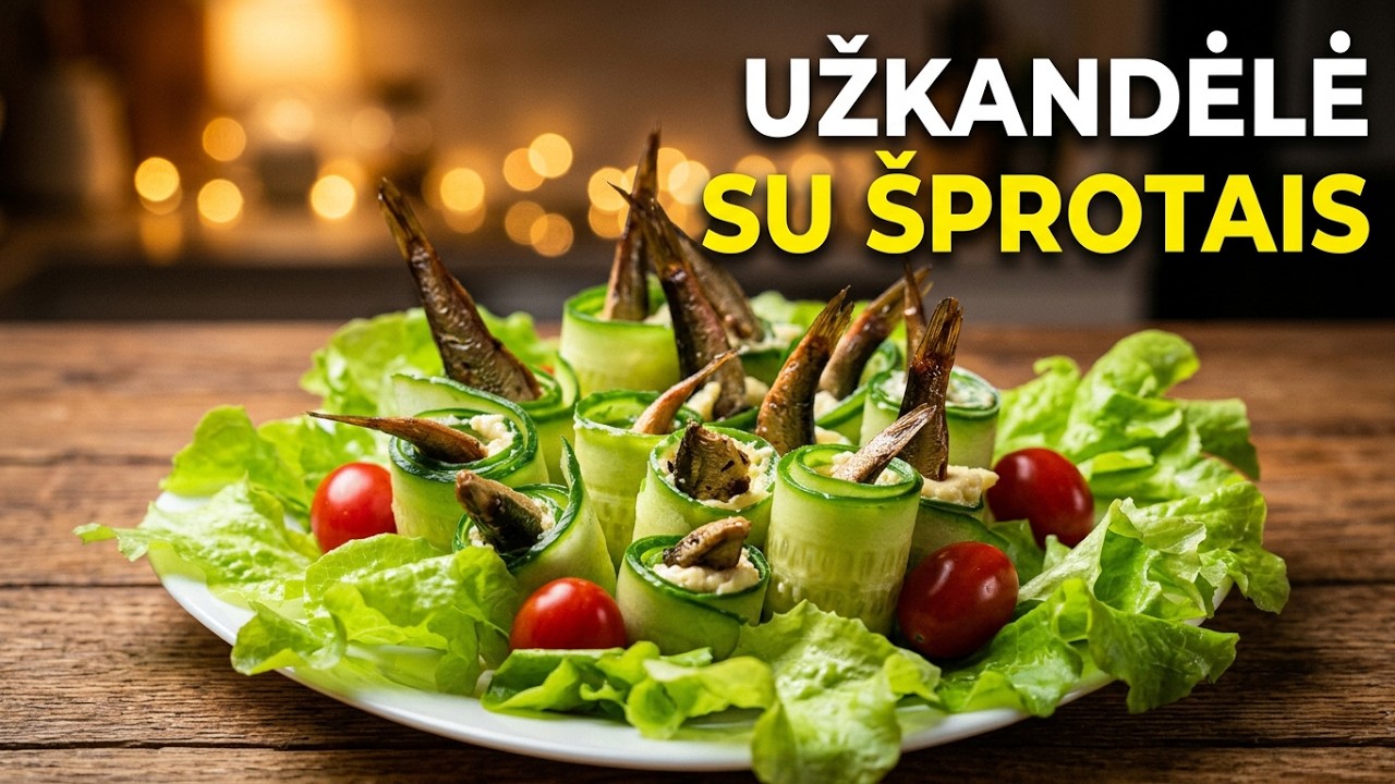 Užkandėlė su šprotais* Šventiniai patiekalai #DeVija
