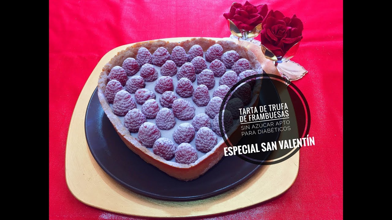 Tarta de Trufa de Frambuesas I Sin Azúcar I Apto para Diabéticos