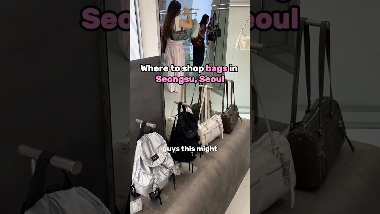 Trendy and affordable bag brand in Seoul💛 #shoppinginkorea #seongsu #koreanfashion #bags #seoulvlog