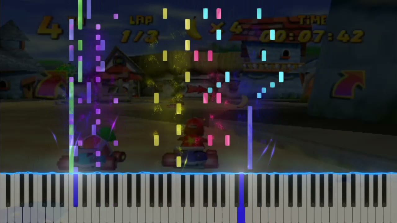 【Remake】Diddy Kong Racing  - Greenwood Village - ディディーコングレーシング　グリーンウッドむら BGM【MIDI】※最後音ズレあり