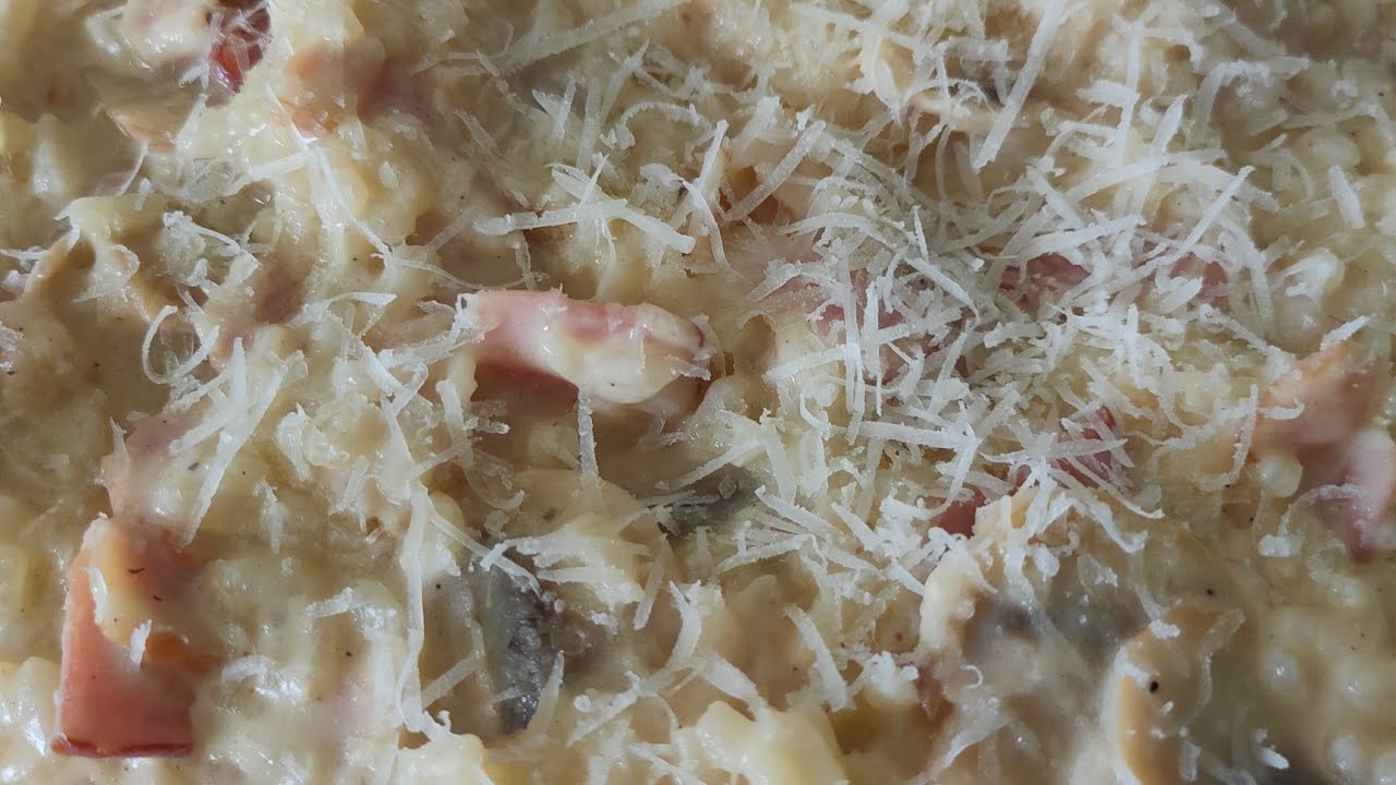 Arroz a la carbonara espectacular!