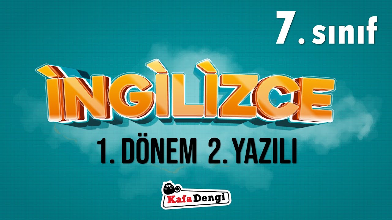 7. Sınıf İngilizce Yazılı Çalışması - 1. Dönem 2. Yazılı