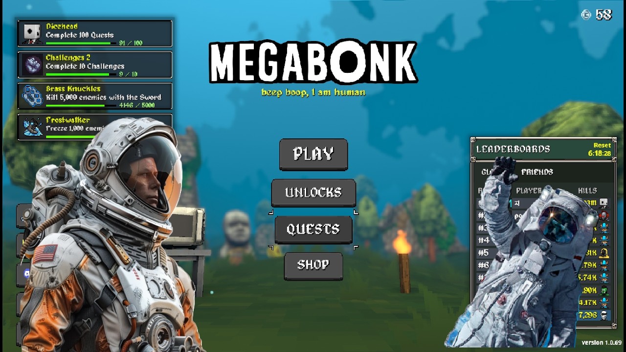 Megabonk Zero gravity!