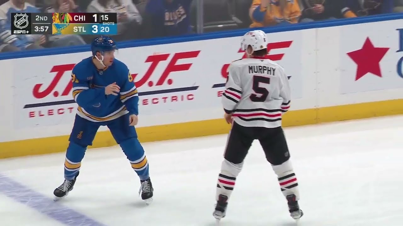 Connor Murphy & Dylan Holloway drop the gloves