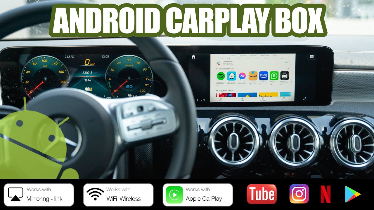 Android CarPlay Box f&uuml;r Mercedes | Youtube im Auto abspielen |  Twitch, Netflix, Amazon Prime