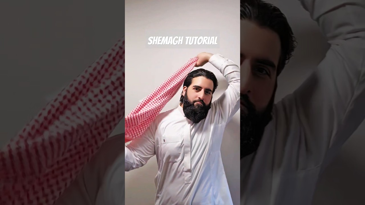 Shemagh Tutorial 🤩 #shemagh #tutorial #islamicshorts #freepalestine #eidoutfit #eidoutfitideas #gaza