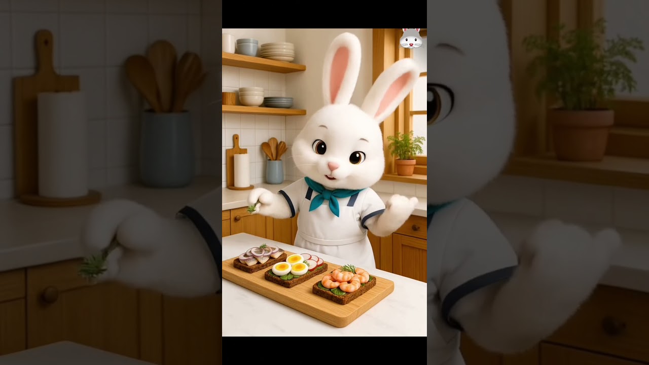 Chef Bunny pr&eacute;pare un authentique Sm&oslash;rrebr&oslash;d danois !🥪