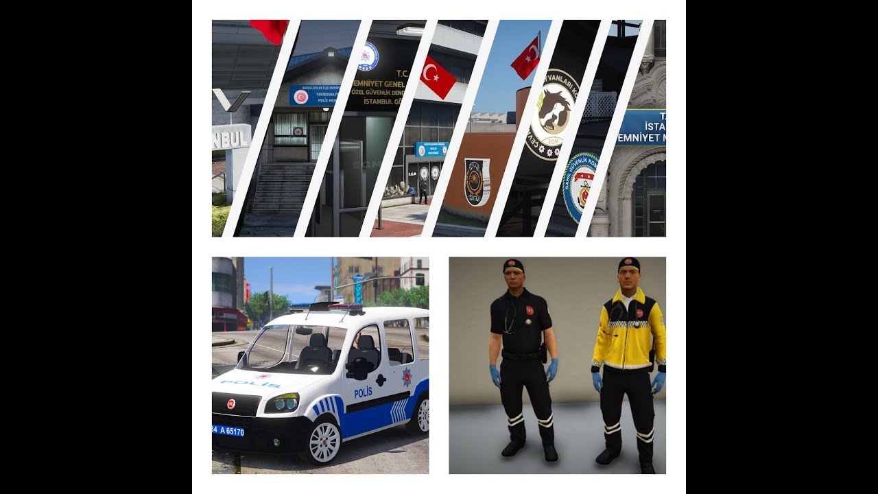 gta v türk polis aracı türk hastane karakol türk kıyafet paketi nasıl yapılır !!!