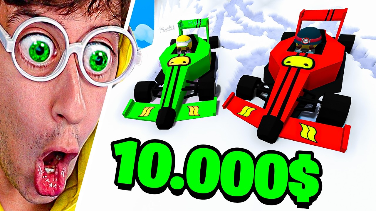 CARRERA F1 por 10.000$ 🤑🔥!! (coches de colores 🔴🟢) - Wobbly Life #410