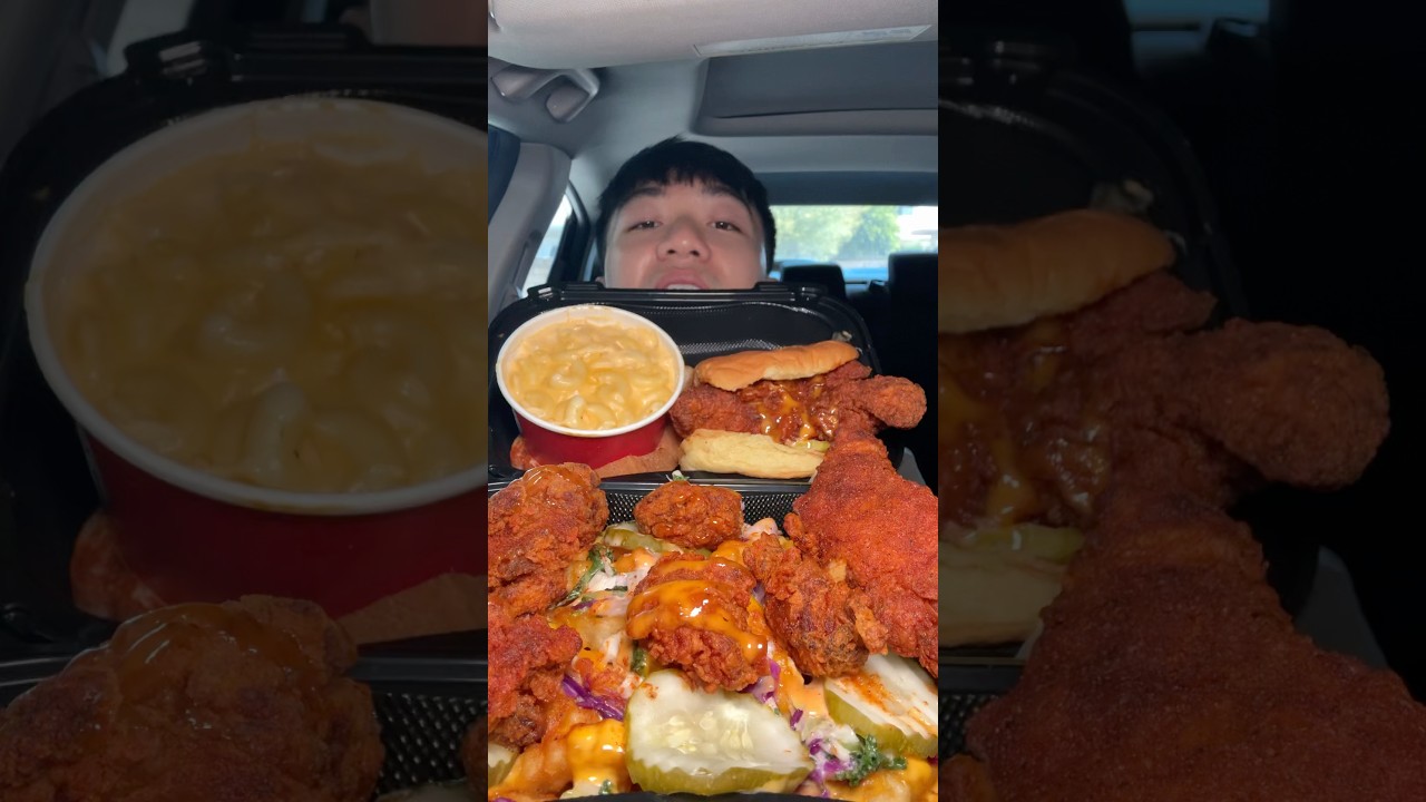 2nd time trying David&rsquo;s Hot Chicken #shorts #doughliciouspartner
