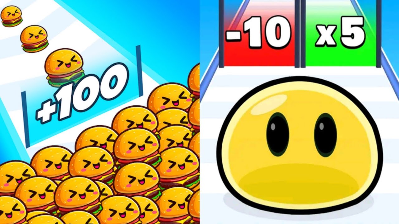 Food Run VS Slimes Run Race Max All Levels Gameplay Android,iOS NEW UPDATE