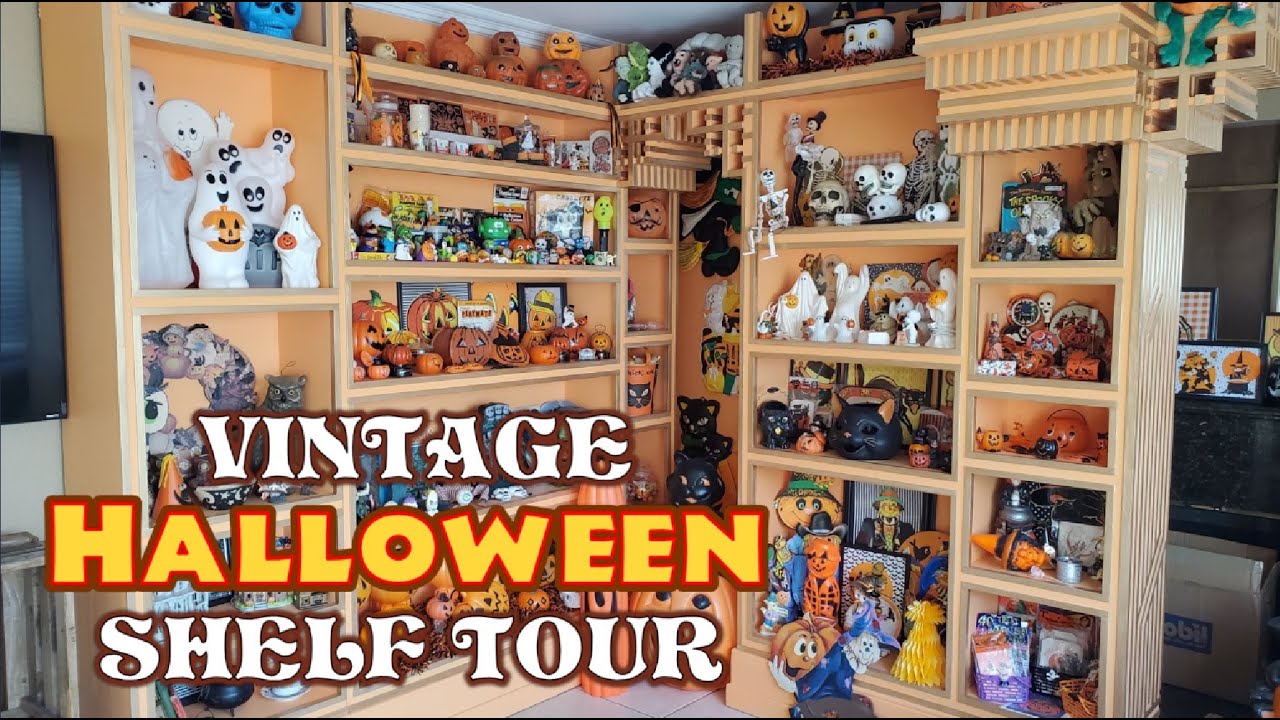 Vintage Halloween Decorations Collection Home Tour