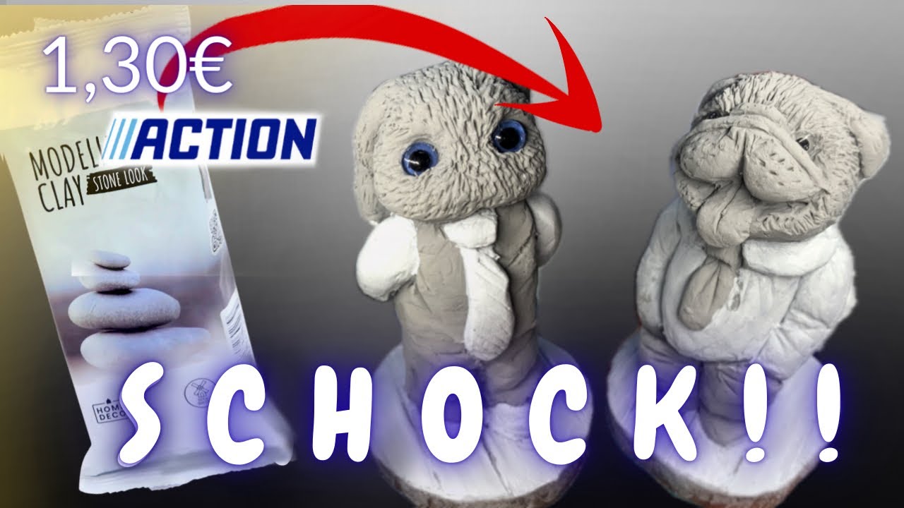 Lufttrocknende MODELLIERMASSE von ACTION -Härtetest! Stimmen die Gerüchte ?? KreAktivKalender Tag 17