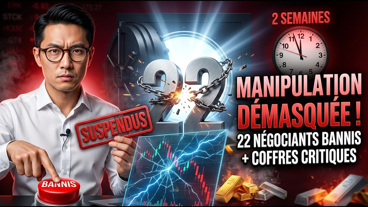 MANIPULATION DE L’ARGENT DÉMASQUÉE ! 22 traders bannis, coffres en crise