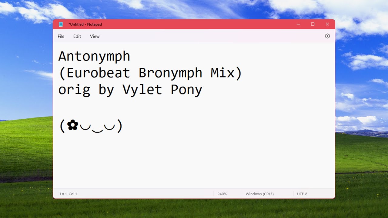 Antonymph (Eurobeat Bronymph Remix) – Vylet Pony [EUROBEAT]